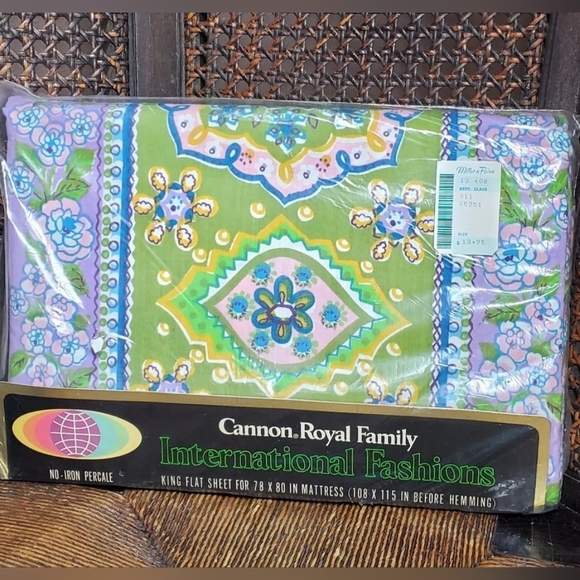 Vintage Cannon Windsor Park KING Flat NOS - Picture 1 of 3
